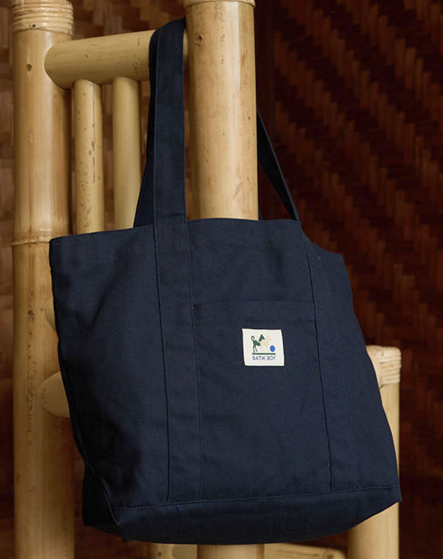 Batik Boy Tote Bag Navy